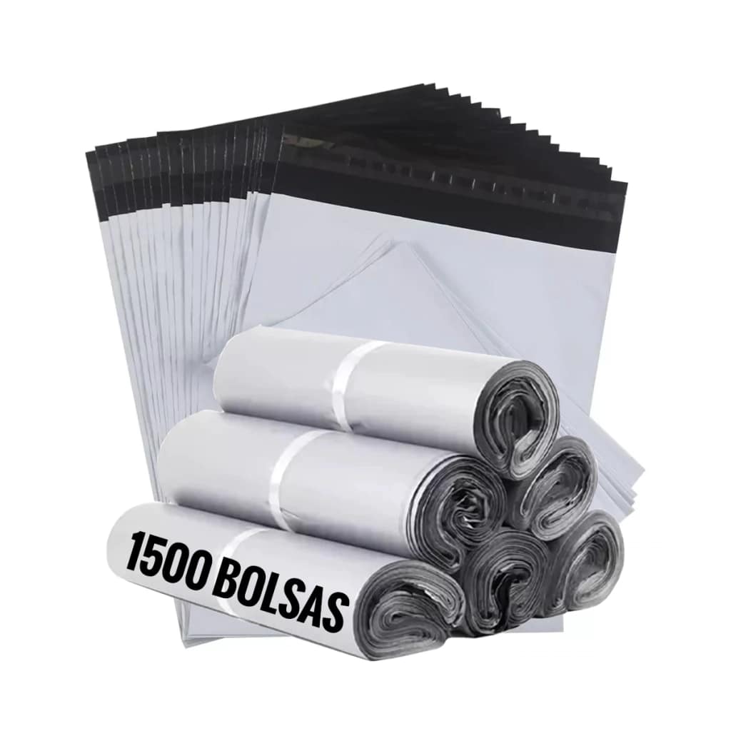 1500 BOLSAS PARA ENVIO OPACA 38x51 CM CON SELLO ADHESIVO FUERTE Y SEGURO