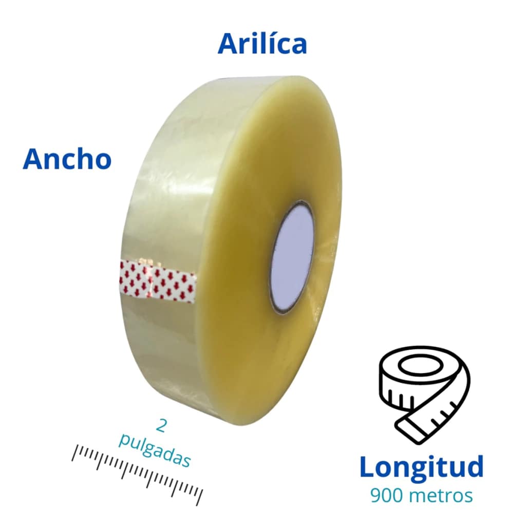 Cinta adhesiva PACKATELAS 910M x 48mm centro 3" para maquina - Imagen 4