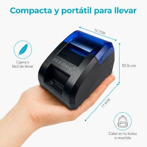Impresora Térmica POS 58mm USB y Bluetooth 5.0